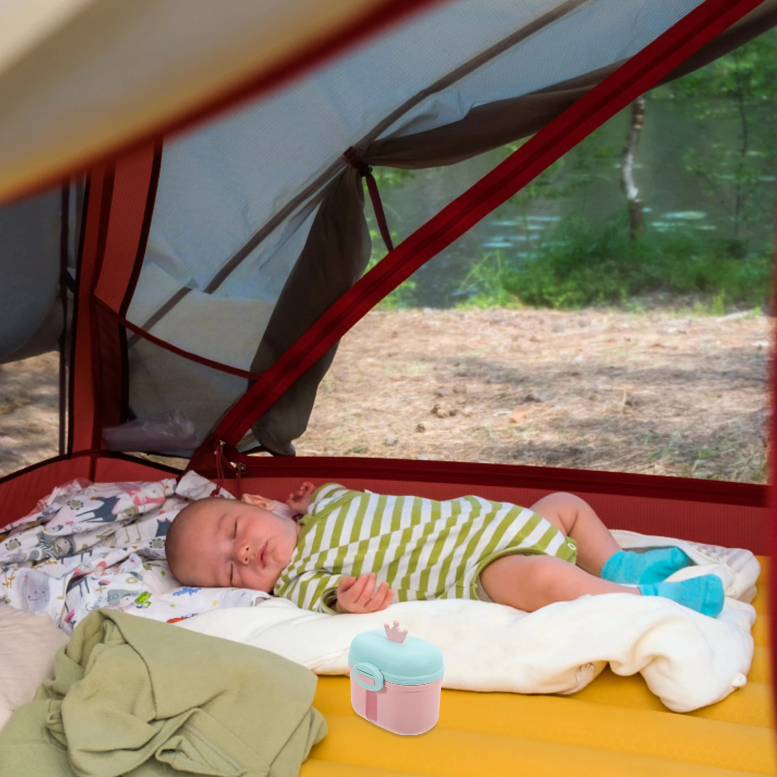 

Portable Baby Formula Dispenser Milk Powder Storage Container With Scoop Leak Proof Travel Infant Food Holder Reusable Safe