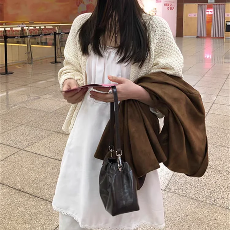 Vestido f com renda, alças, camadas internas, saia curta, estilo casual para primavera, verão e outono, sem mangas, ca...