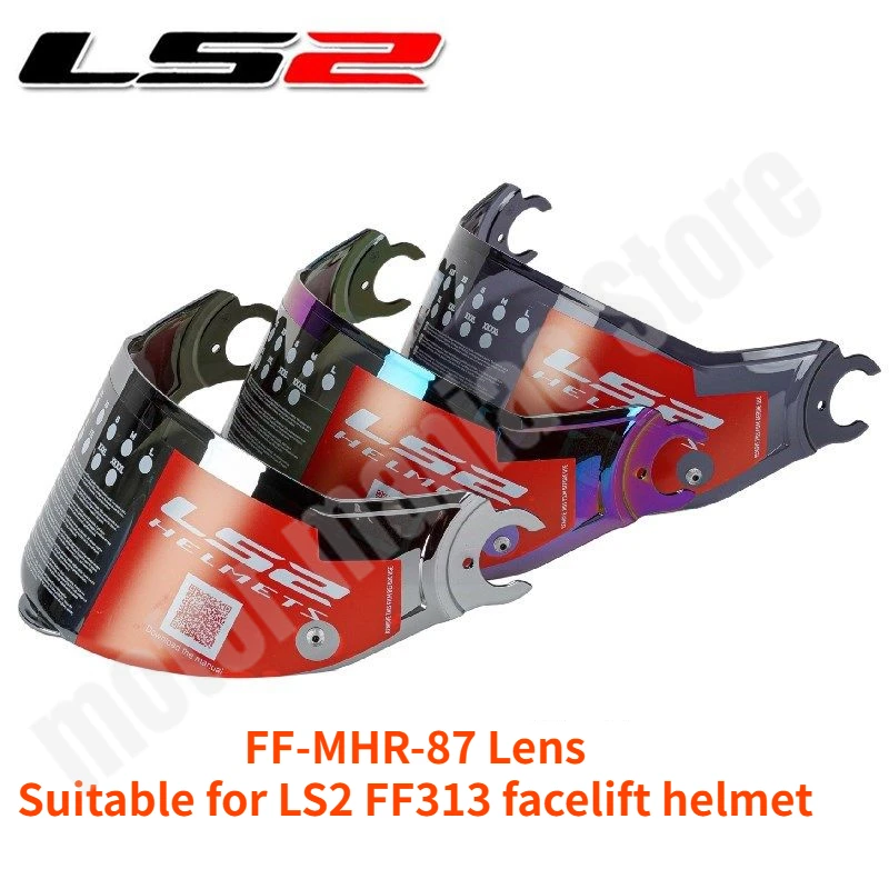 LS2 FF313 Helmet Accessories  Face Up Helmet Lens FF-MHR-87 Original High Definition Lens Original Breathable Helmet Lining