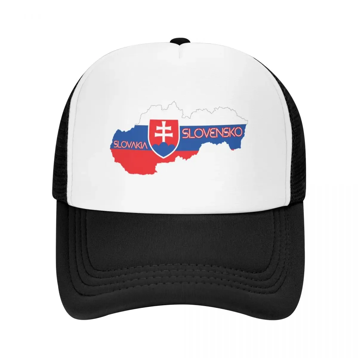 Slovakia flag and map Baseball Cap black Designer Hat Horse Hat Luxury Cap Woman Men's