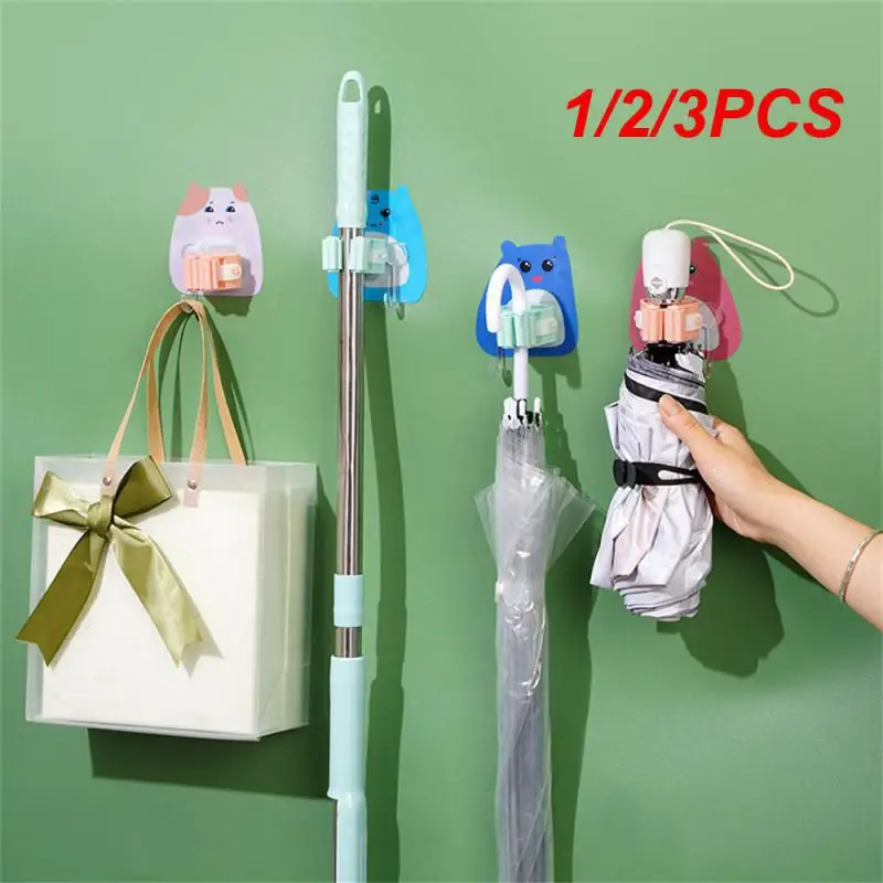 1/2/3PCS Storage Rack Adhesive Hook Wide Application Range Burrfree 20g 9  10  2cm Storage Hook Traceless Wall Hanging