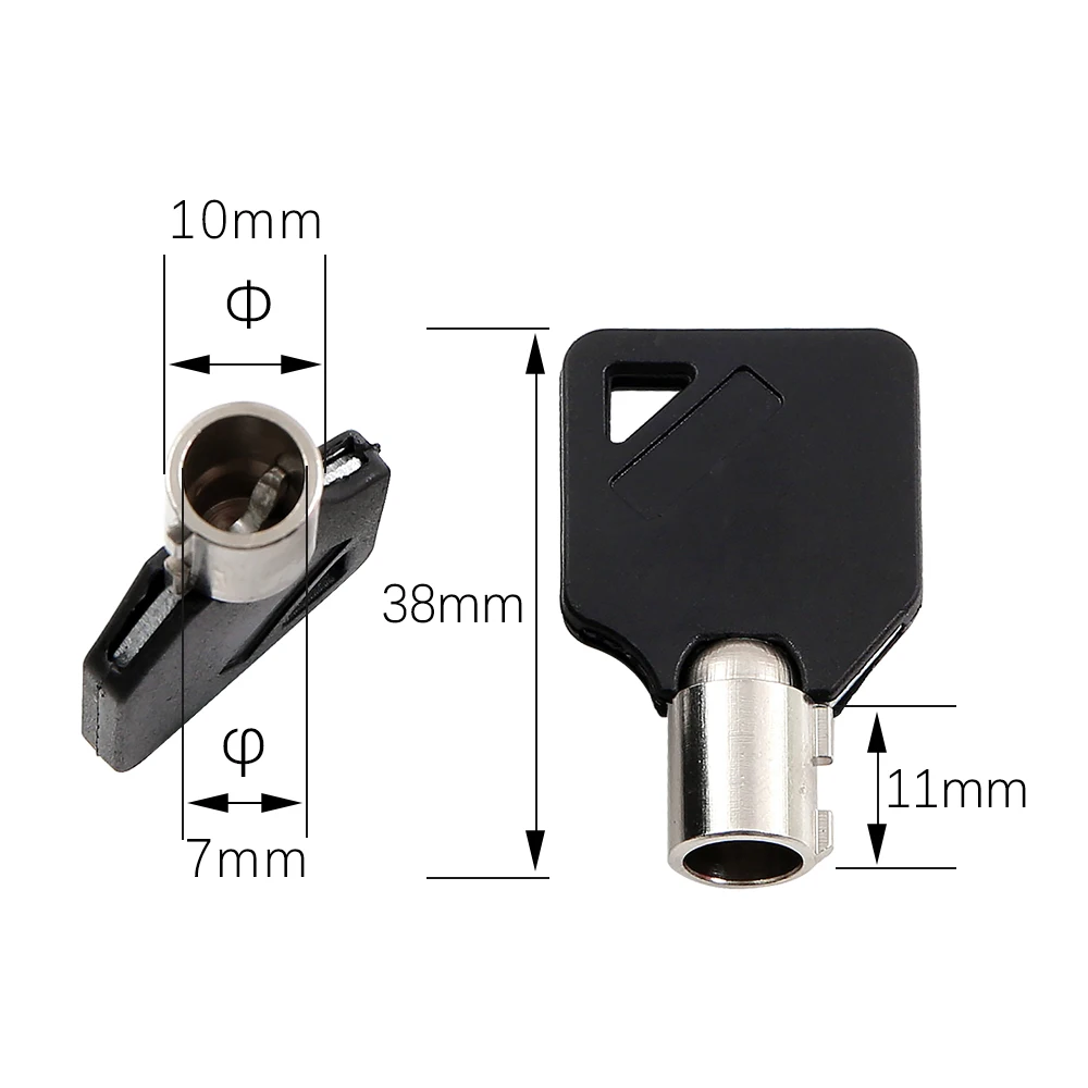 50PC Blank of Plum Hollow Style Key (7.3mm) Cardless Safe Emergency Lock Key Embryo House Key Blank