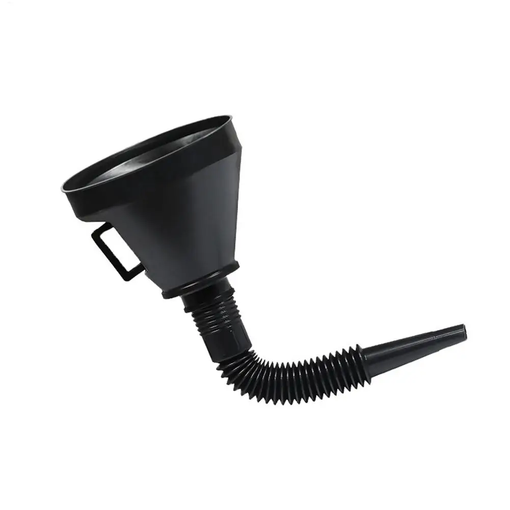 Motorcycle Oil Funnel Tool Set Wide Mouth Oil Funnel Flexible Long Neck Detachable Filter Automotive Tools