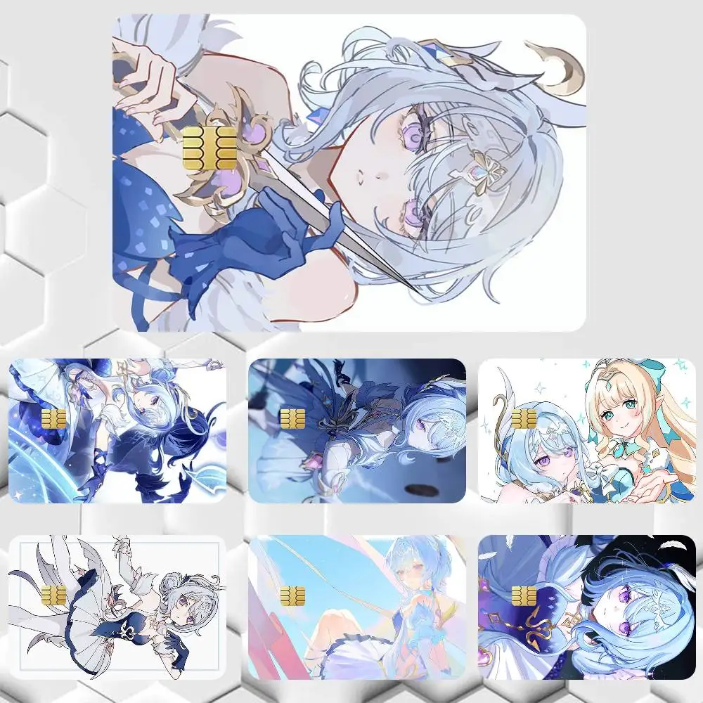 odette genshin impact   Sticker Film Tape Skin for Credit Card Debit Card Cartoon Waterproof Stickers