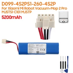 Replacement Battery D099-4S2P S1-260-4S2P For Xiaomi MIJIA Mi Robot Vacuum-Mop 2 Pro MJSTS1 C101 MJSTP Cleaner Battery 5200mAh