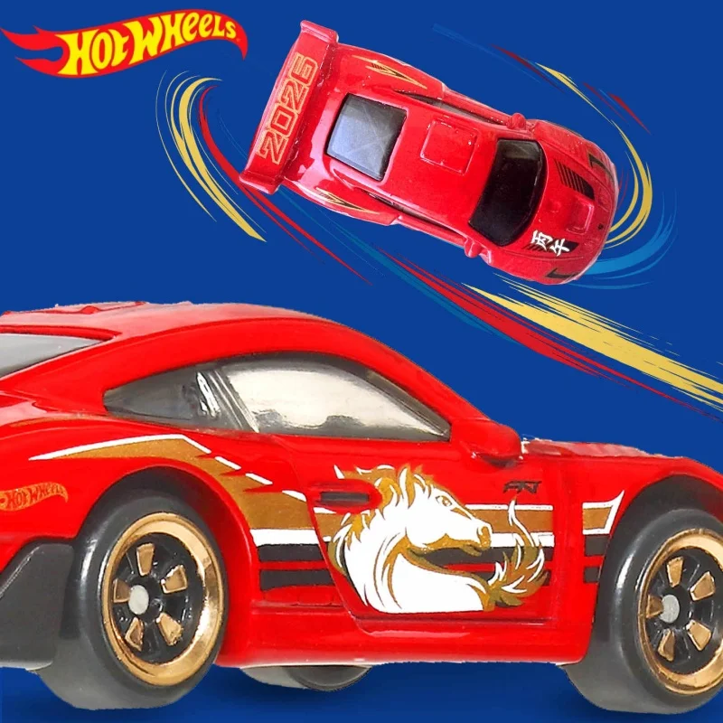 

Hot Wheels Horse Year Limited Edition Diecast Toy Car Model JNF49 Classic Sports Car For Chinese New Year Kids Car Collectors