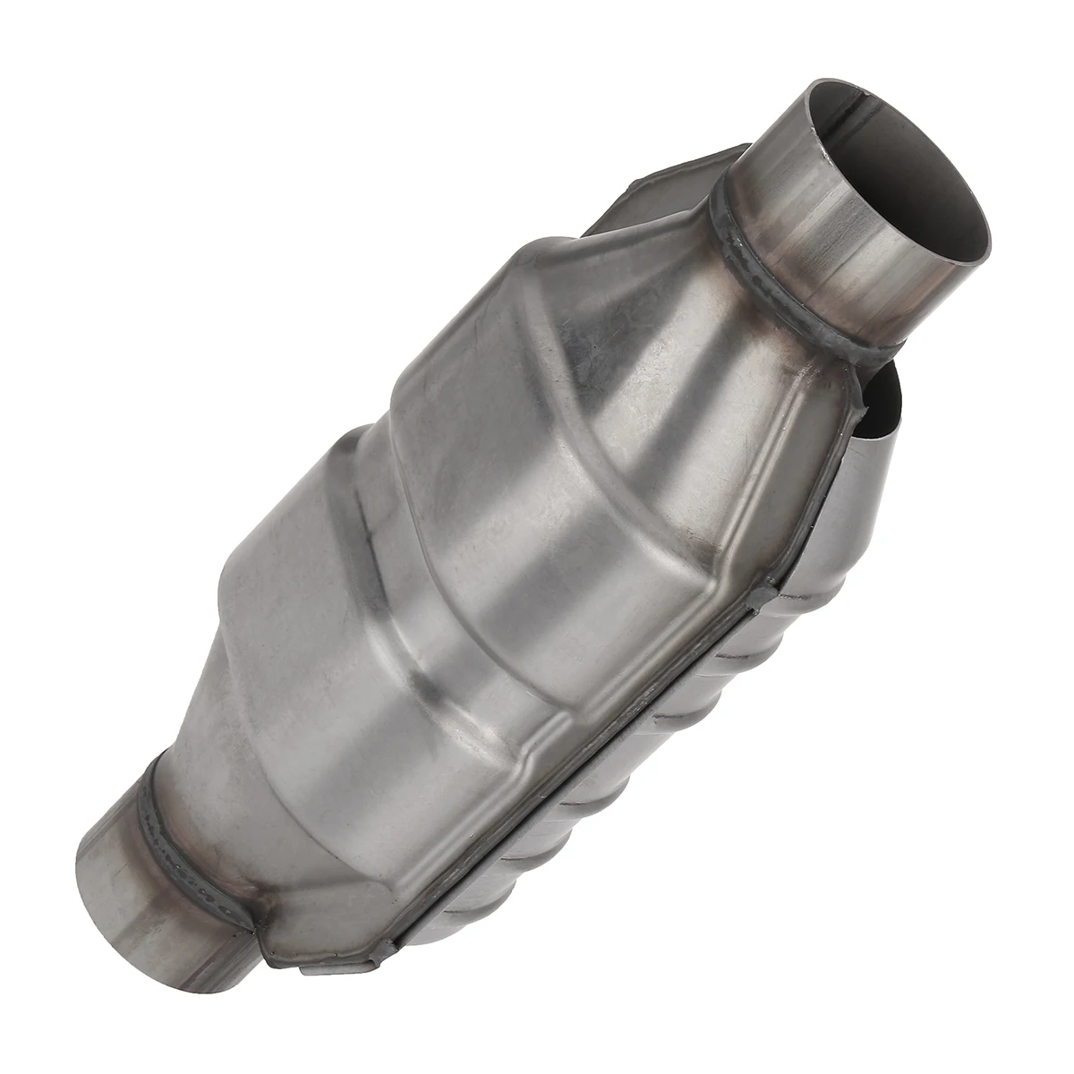 Scudo termico per convertitore catalitico universale ad alto flusso da 2,5 pollici in/out in acciaio inossidabile