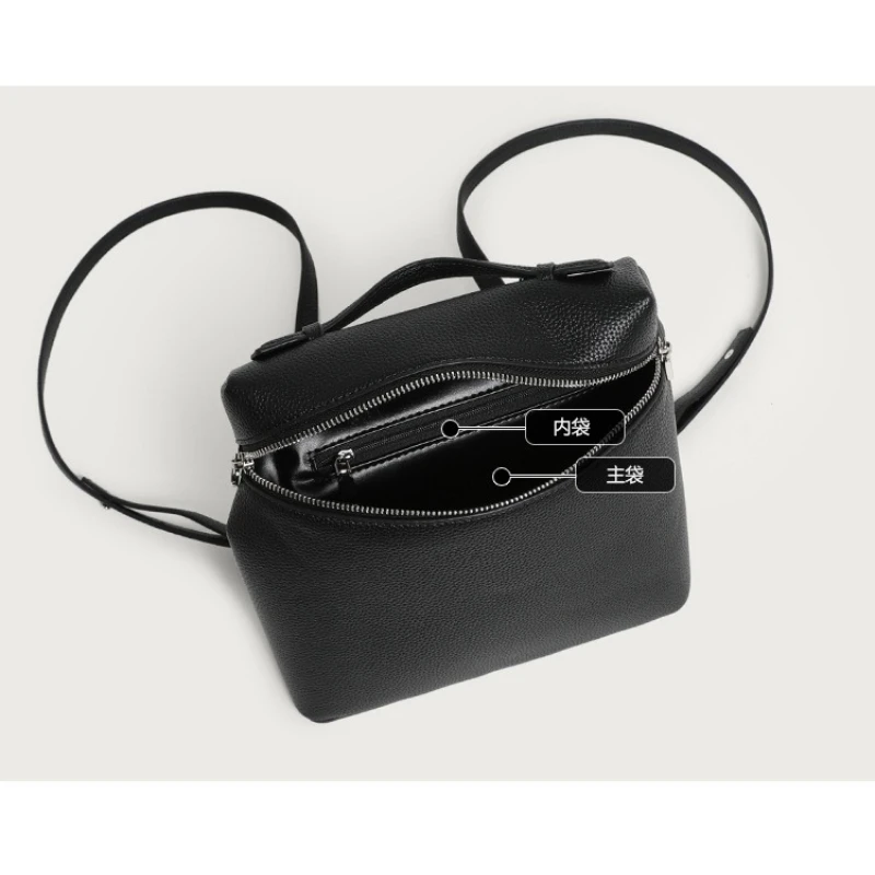 Women PU Leather Daily Backpack Lunch Box Korean Style Female Travel Shoulder Backpack  Large Capacity Girls Shopping Daypack
