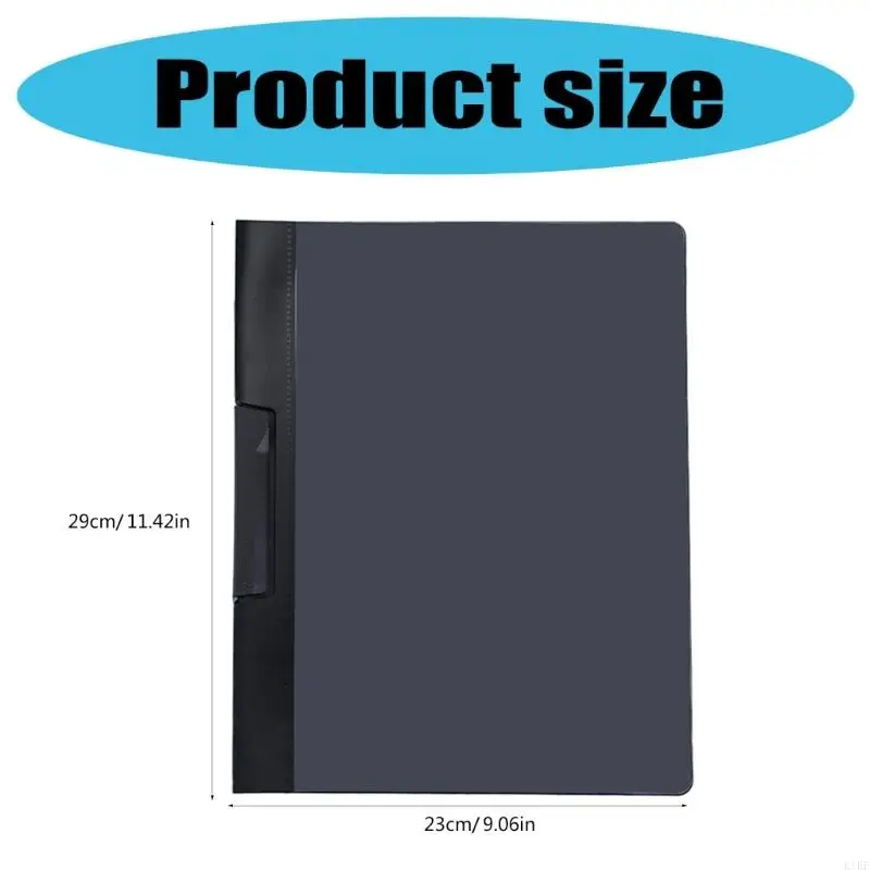 6pcs حجم الحروف حجم الملف مجلد وثيقة مع الجانب المفتوح مفتوح المشبك مقاوم للماء منظم 11.4x9nch k1kf