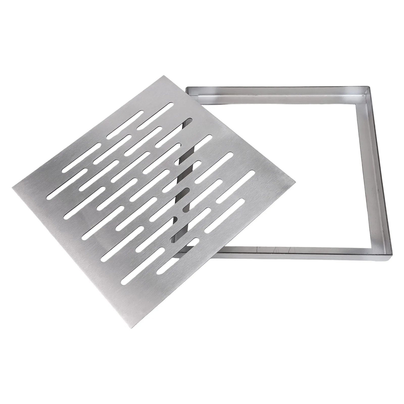 Stainless Steel Floor Drains Net Cover Square Drain Grate Floor Drain With Frame Outdoor Drainage Cover Anti-blocking