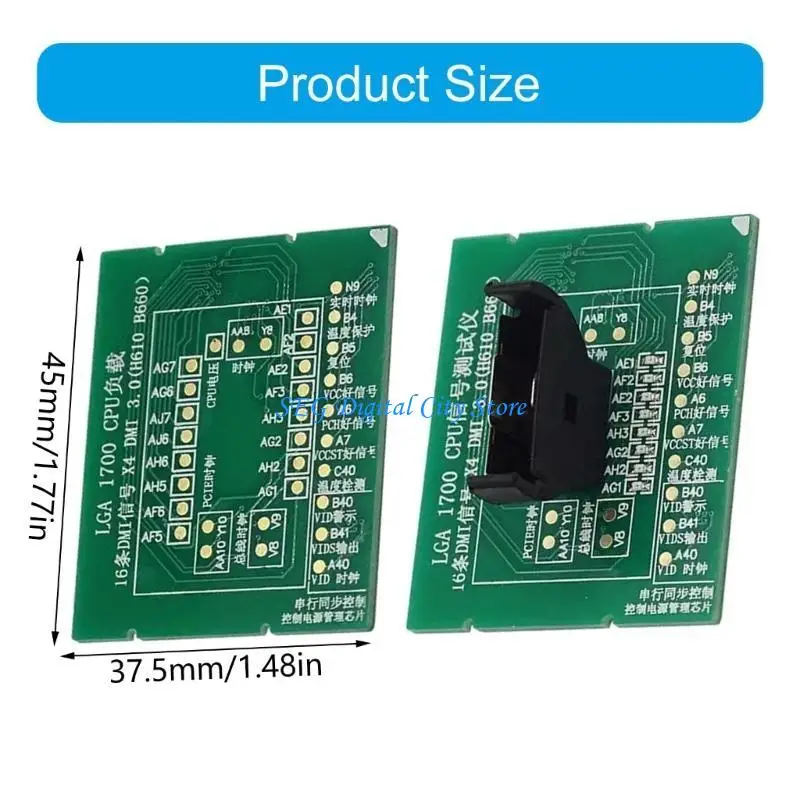 U75B LGA1700 Interfaccia CPU Madri schede prova della scheda caricamento della scheda caricamento Indicatore LED Tester