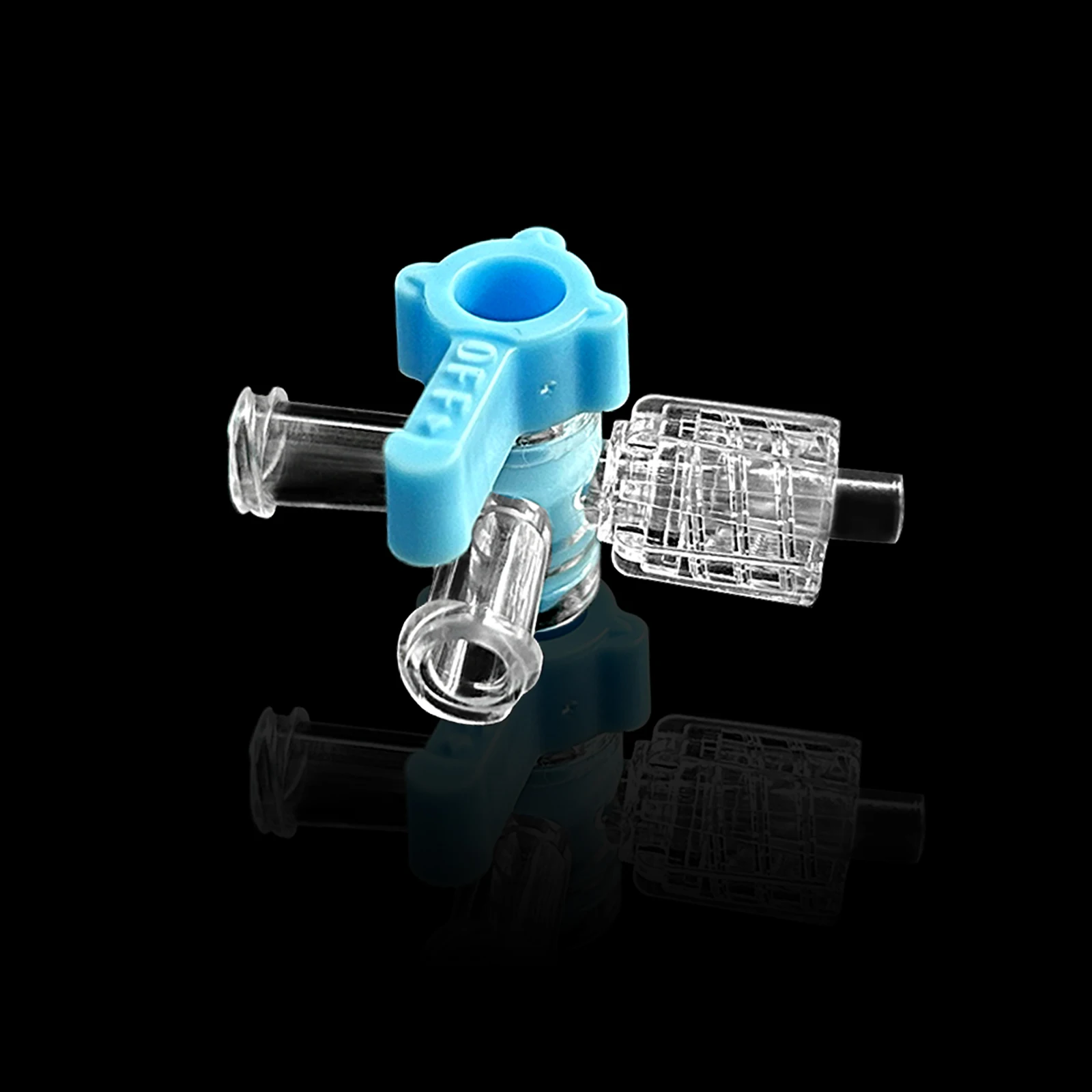 

50 трехходовых запорных клапанов, подходящих для соединителей или трубок с замком Люэра, для медицинского и лабораторного использования, стерильная одноразовая конструкция.