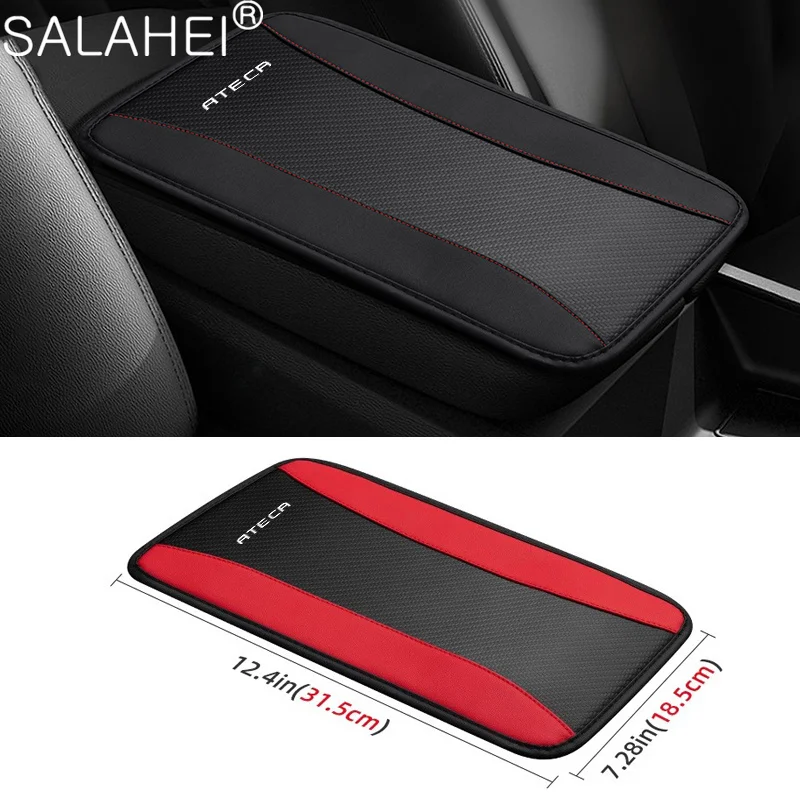 High-end Car Console Pad Armrest Cushion Cover Leather for Seat FR Alhambra Leon Ateca Arona Altea ltea Cupra Toledo Tarraco