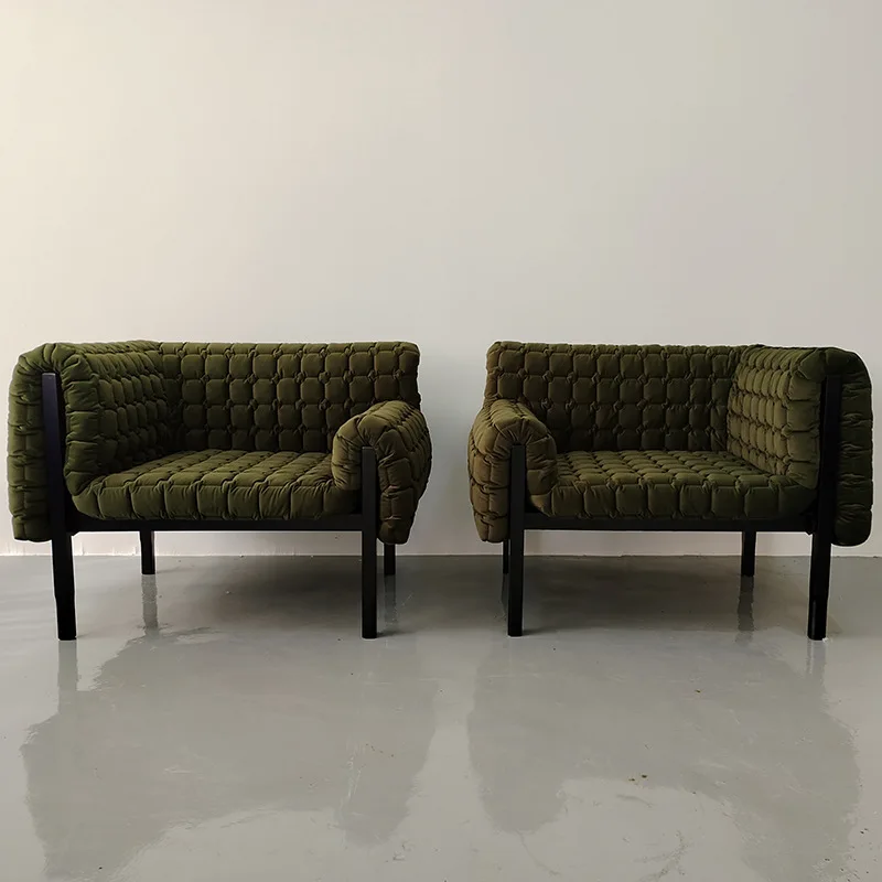 Modern modular combination designer villa velvet sofa chair