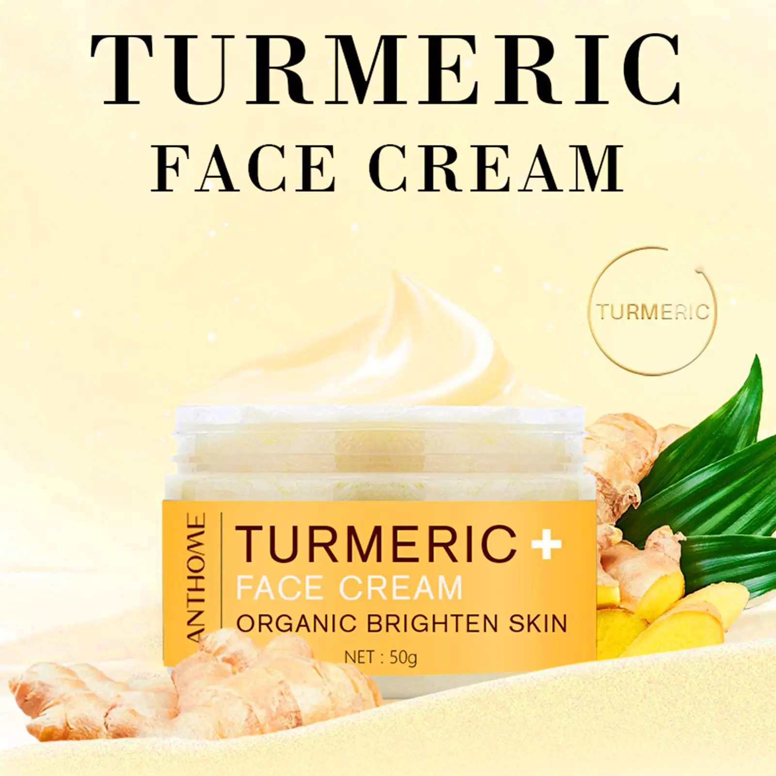 Turmeric Face Care Sets  Nourish Smooth Natural Moisturizing Pores Shrink Fade Dark Spots Anti-Aging Skin Moisturizing 5Pcs/Set