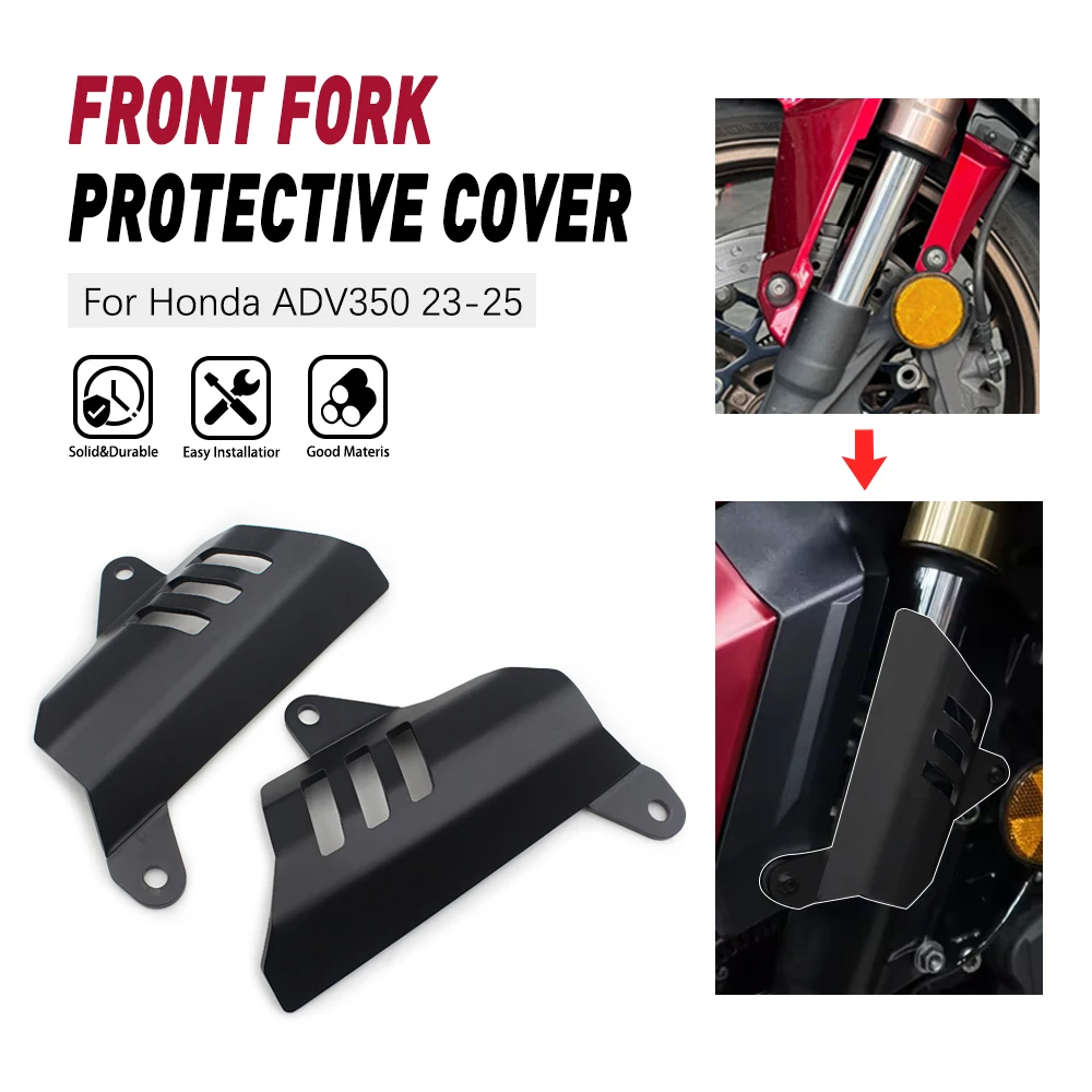 

For Honda ADV350 ADV 350 adv350 adv 350 2023 New Black Motorcycle Accessories Front Fork Guards Protection Shock Absorber Guard