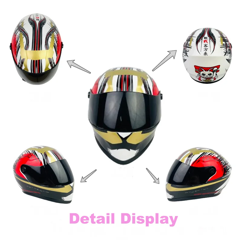 

Mini Motorcycle Helmet 33CM Head DIY Pet Helmets Full Face Motorcycle Helmet Outdoor Head Protecting Pet Photo Props Accessorie