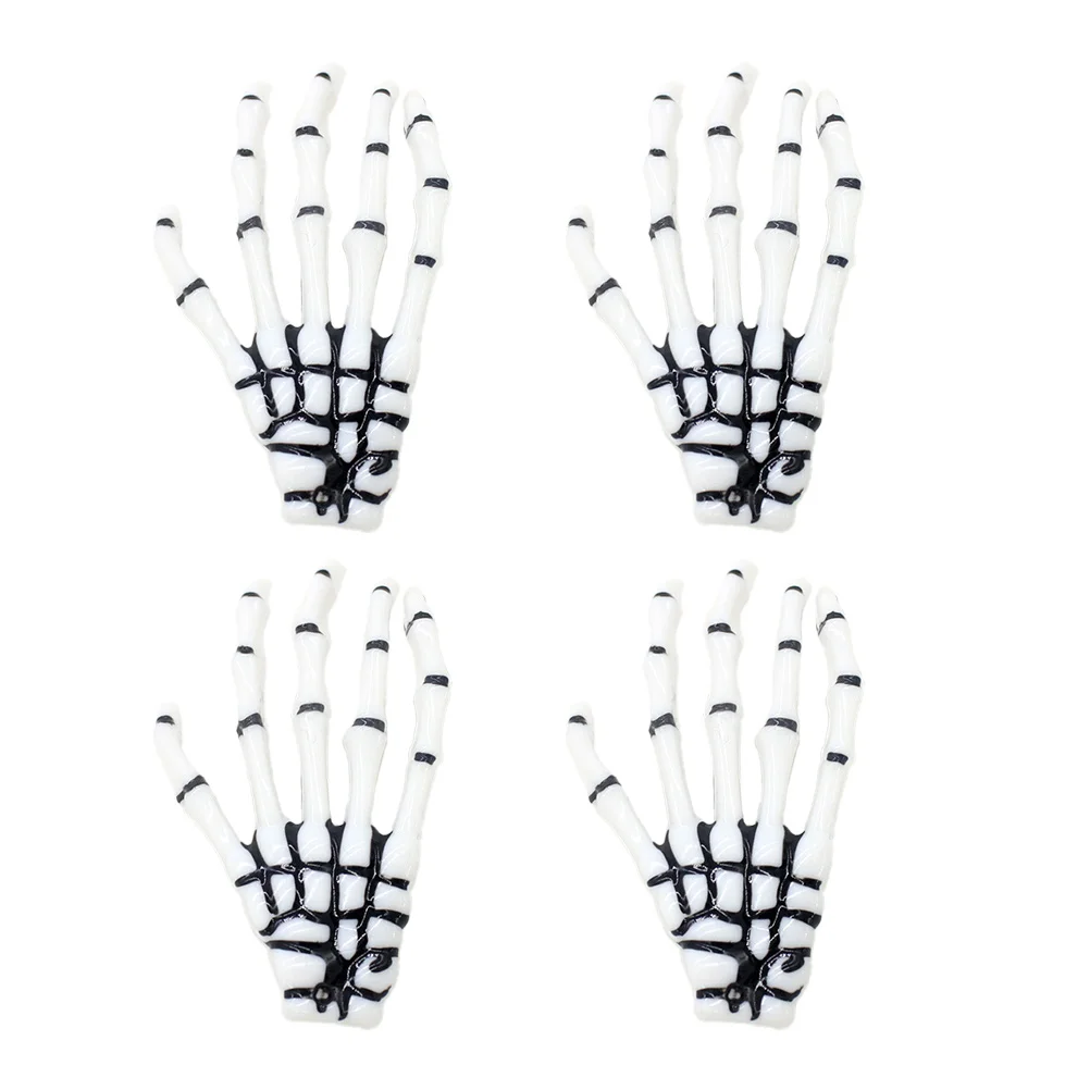 

4 Pcs Hairpin White H Bone Barrette H Hairpin Punk Clip for Halloween Costume Photography Accessories