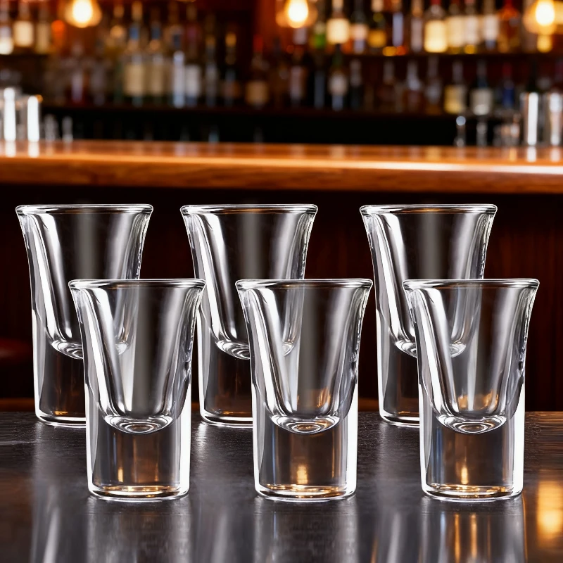 

15 мл/30 мл/50 мл Высококачественные толстые коктейльные бокалы Baijiu Cup Роскошные маленькие бокалы для вина Бокал для скотча Бурбонные стаканы Барная посуда
