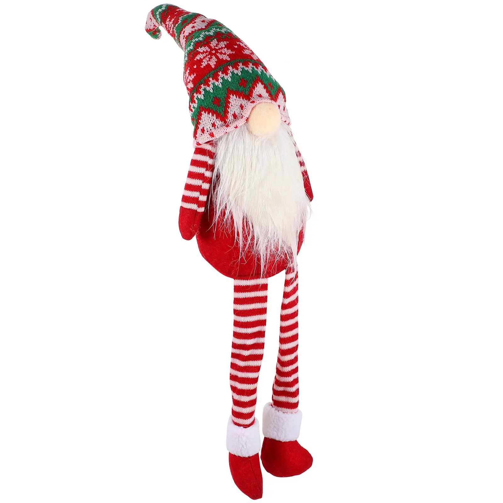 

Christmas Santa Gnome Tomte Ornament Bright Color Hats Long Beard Tabletop Home Decor for Living Room Xmas Gnome Figurines