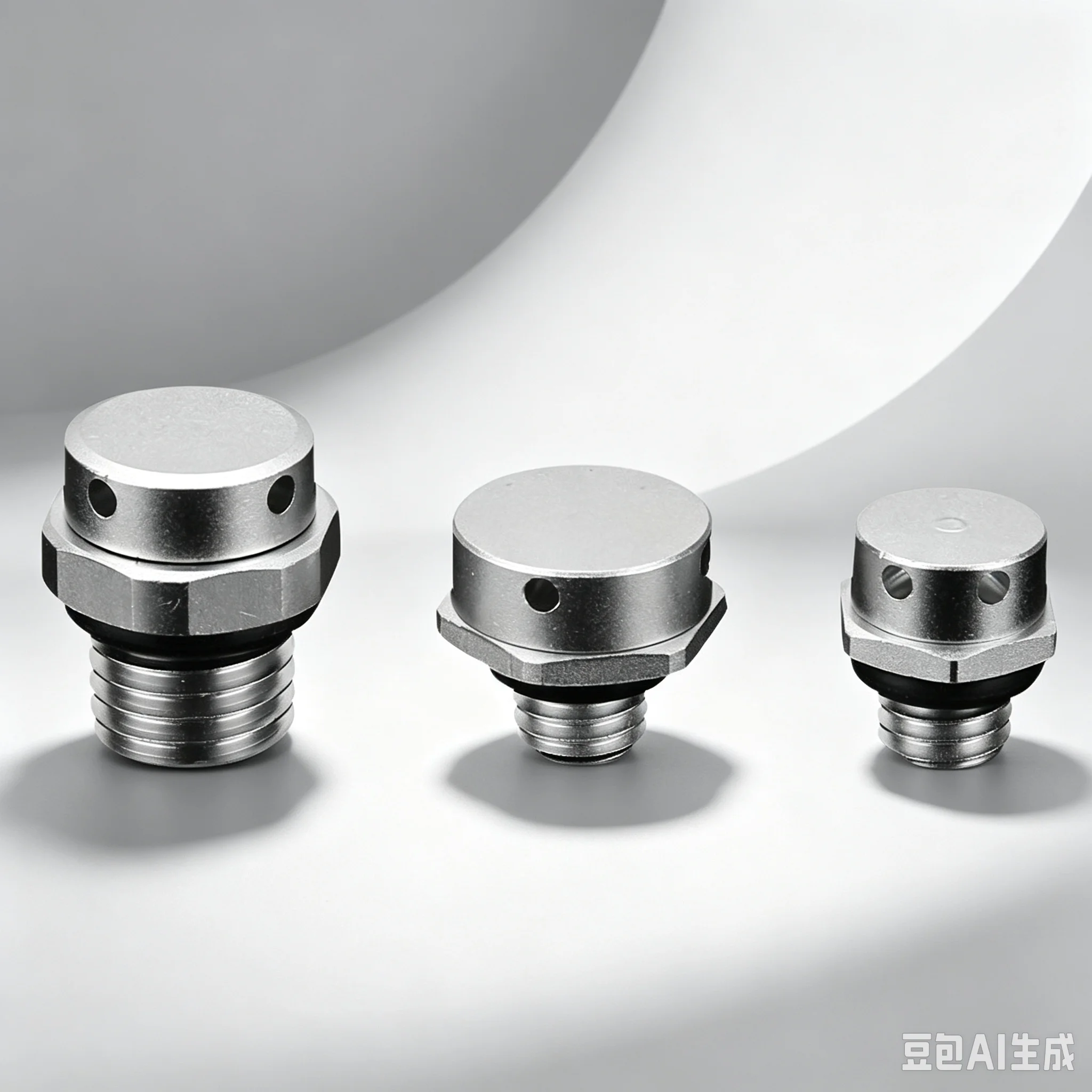 Aluminum IP67 Air Vent Plug, Breather Valve & Screw for Outdoor Enclosure, Battery Box, Motor Housing, Electrical Cabinet