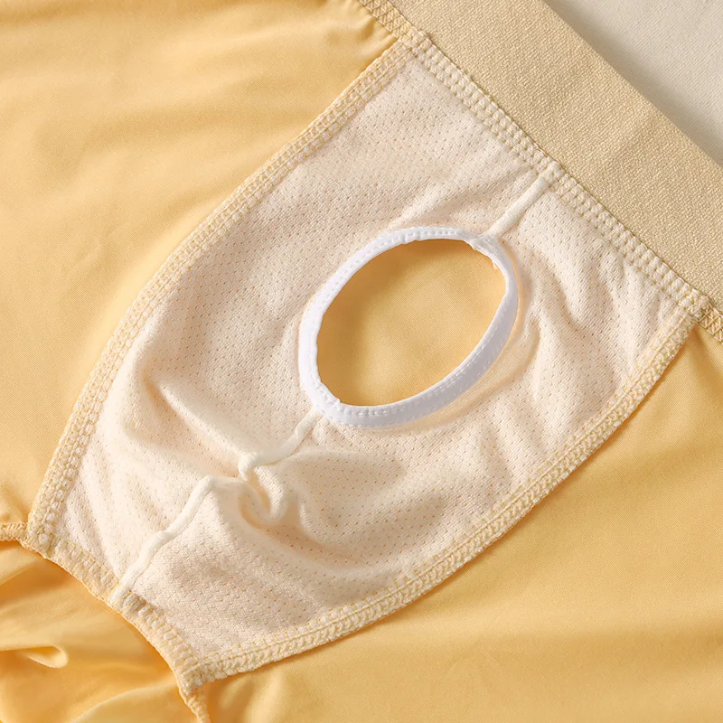 メンズ抗菌ボクサー,通気性下着,ソフトパンツ,シームレスショーツ,快適なuポーチモーダルパンティー,セクシー