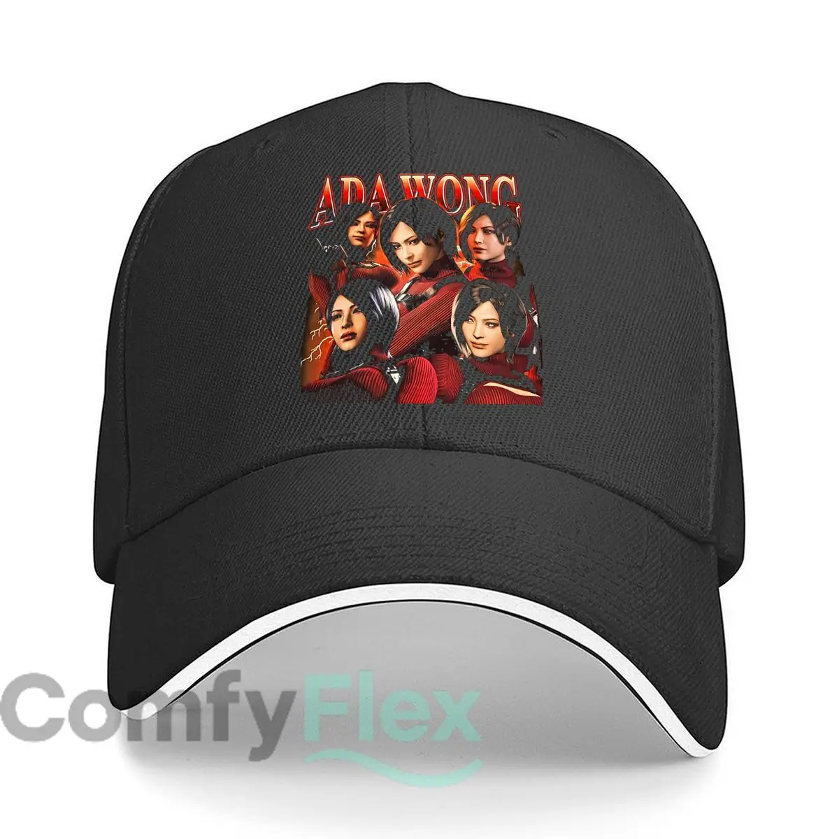 Ada Wong Gaming personaje arte Hip Hop sombrero moda deportes al aire libre sándwich gorra de béisbol