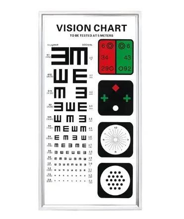 

SHTOPVIEW Классический дизайн Светодиодная таблица зрения LY-22C Таблица глаз длиной 5 м для расстояния теста Гарантия 1 год