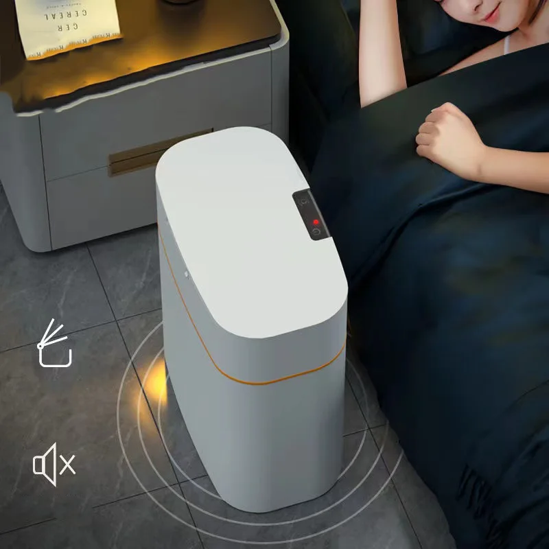 

13/16L Intelligent Trash Can Smart Sensor Dustbin Electric Automatic Rubbish Can USB Waterproof Garbage Waste Bin Home Induction