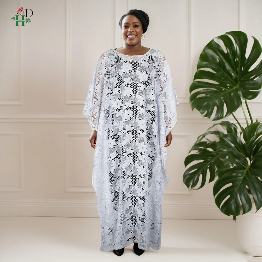 

Elegant African Dress For Women Muslim Fashion Boubou Abaya Robe Dashiki Ankara 2PCS Lace Outfits Evening Gown Kaftan Maxi Dress