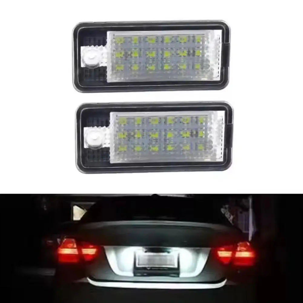 

Car LED License Plate Light For AUDI Waterproof Car Truck Replacement Rear License Plate Lamp Auto Access E1U3