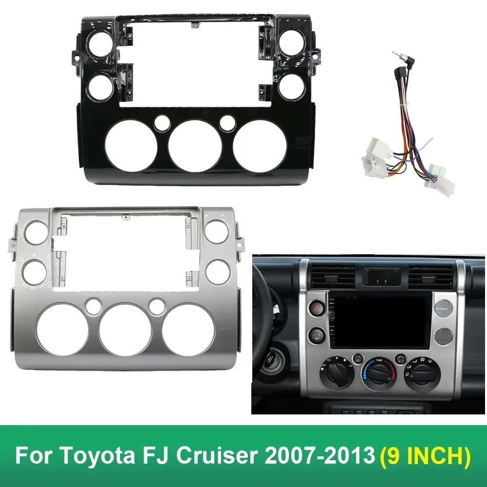 

For Toyota FJ Cruiser 2007-2013 9 Inch Radio Car Android MP5 Player Casing Frame 2 Din Head Unit Fascia Stereo Dash Cover Trim