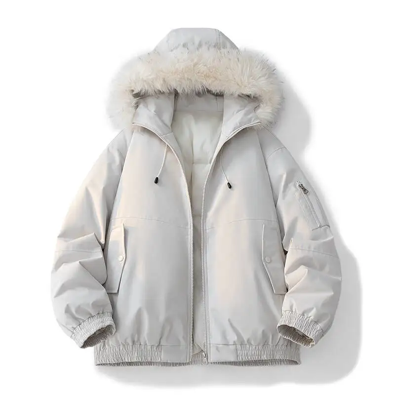 

Мужская хлопковая стеганая куртка, осенне-зимняя толстовка на молнии, тяжелая теплая свободная спортивная парка с капюшоном, куртка на хлопковой подкладке