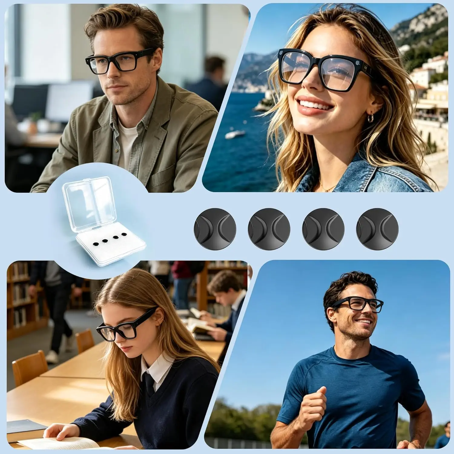 LED-Lichtblocker-Abdeckung für Ray-Ban Meta Wayfarer/Headliner/Skyler/Oakley Meta HSTN Smart Glasses Kameraobjektiv-Schutzabdeckung – Detail 4