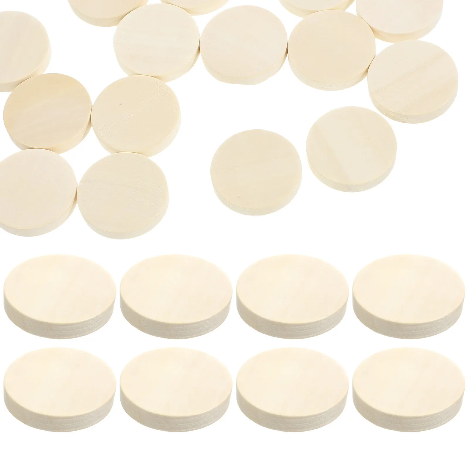 

50 шт. миниатюрных круглых деревянных подставок для демонстрации, материал для DIY, устойчивая и надежная подставка, маленький размер, полированная поверхность, для рукоделия