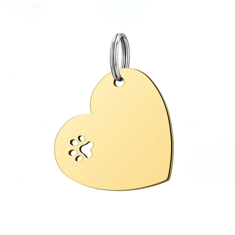 

20 шт., нержавеющая сталь 32x29,5x1,7 мм, когти для собак и домашних животных, персонализация для домашних животных, бирка для собак с гравировкой, бирка для кошек, модные аксессуары, оптовая продажа