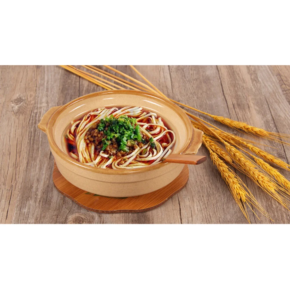 

2Pcs Warm Natural Wood Hot Pot Spoon Long Handle Scratch Resistant Cooking Spoon for Soup Ramen Mixing Colander Style Ladle