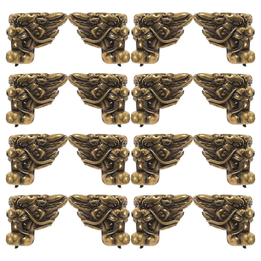 

16Pcs Lion Shaped Decorative Box Feet Integration for Classical and Modern Furniture Jewelry Case Hardware
