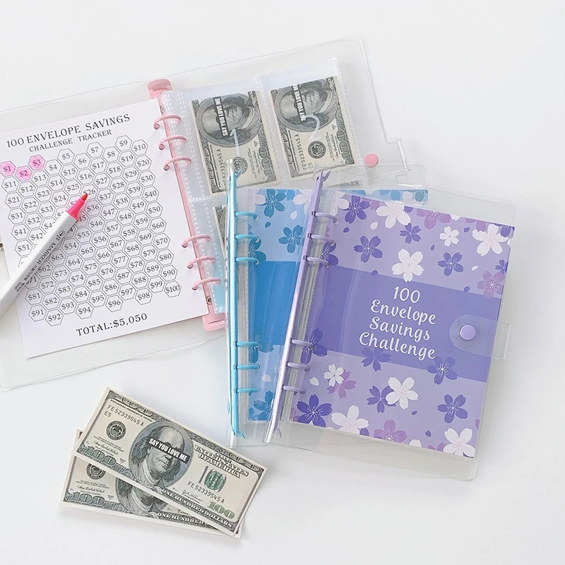 100 Envelope Challenge 100 Days Cash Envelope Couple Save Money Challenge Money Saving Binder Envelope Savings Challenge