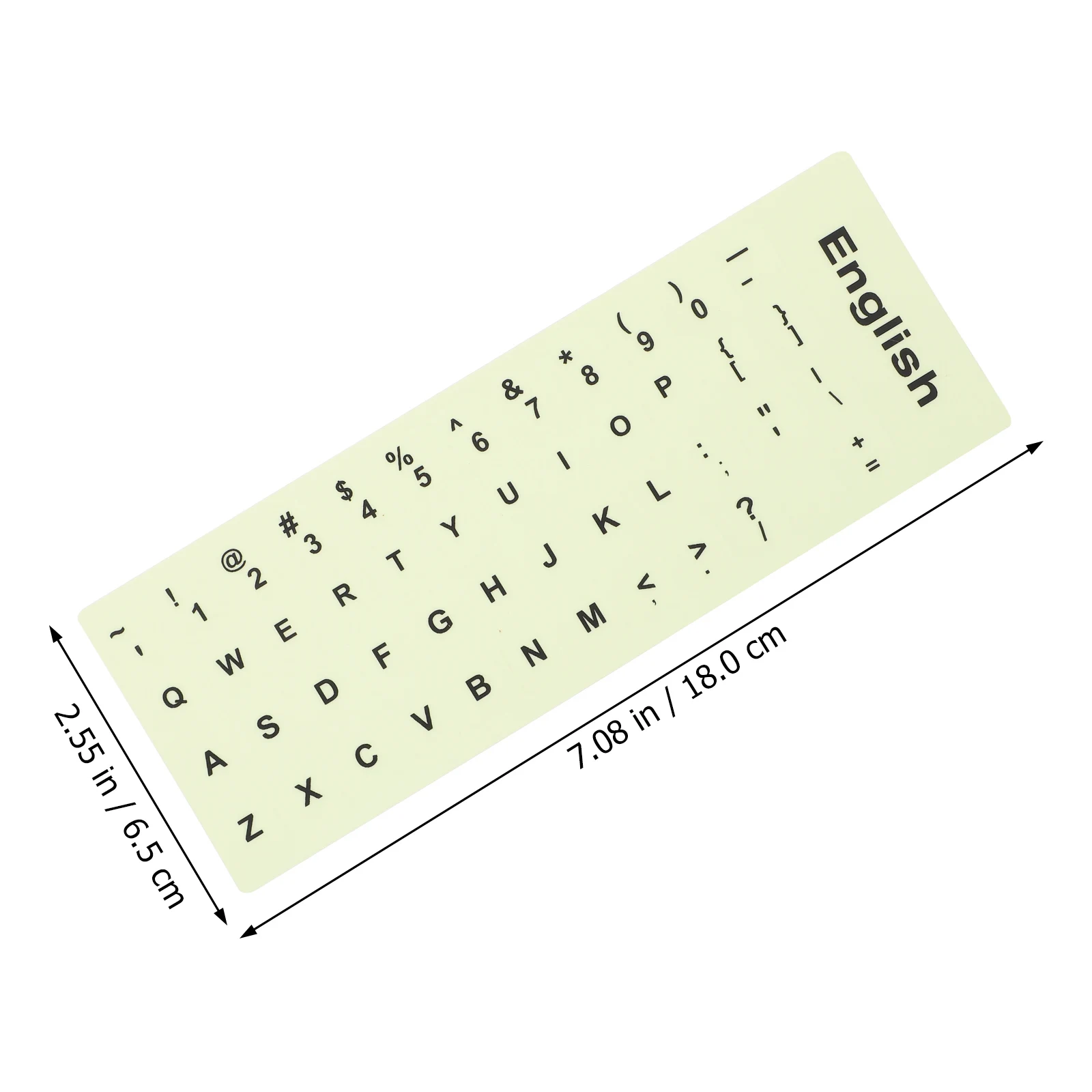 

Glow in the Dark Keyboard Stickers Luminous Laptop Lettering Decal for Computer Notebook Desktop Russian Alphabet Keycap Cover