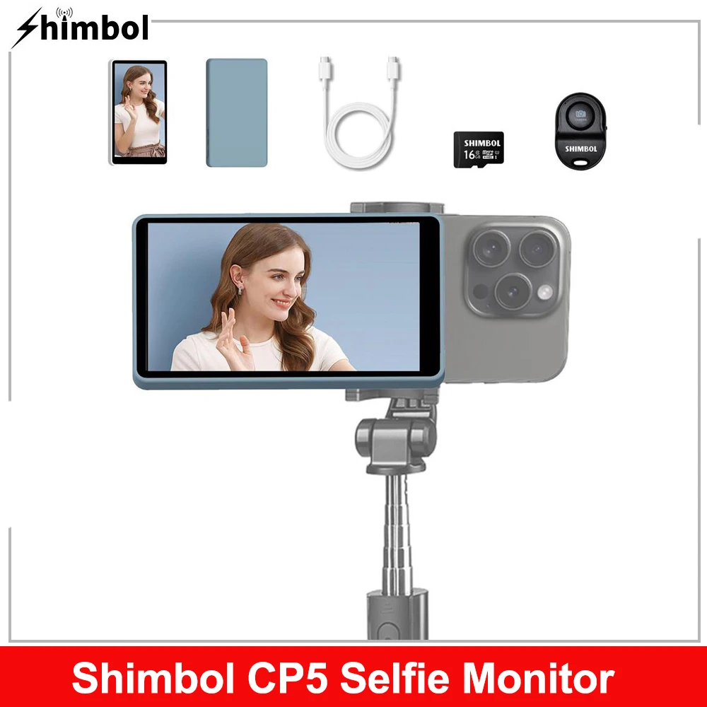 

Shimbol CP5 1080p Full HD 5 дюймов сенсорные экраны задняя камера селфи монитор для Vlog прямая трансляция для совместимости с iPhone Android