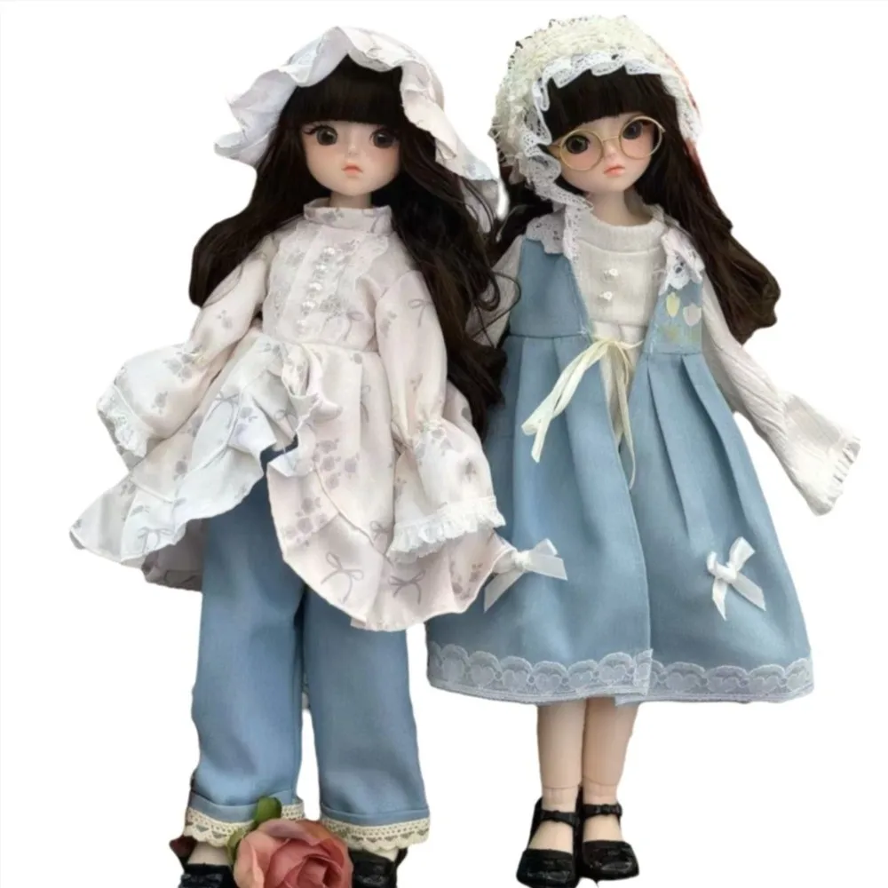 

30cm Doll 6-point BJD Multi Joint Doll Toy Doll Dress Set Cute Clothes (without Doll)