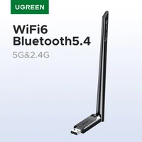 Adaptador WiFi UGREEN, adaptador Bluetooth AX900 5G y 2,4G, adaptador Dongle WiFi6 de doble banda para PC de escritorio, accesorios para ordenador portátil, antena 6dBi