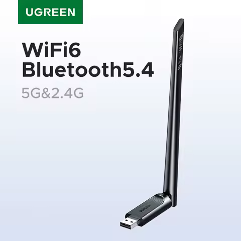 UGREEN WiFi Adapter Bluetooth Adater AX900 5G&amp;2.4G Dual Band WiFi6 Dongle Adapter for Desktop PC Laptop Accessories 6dBi Antenna