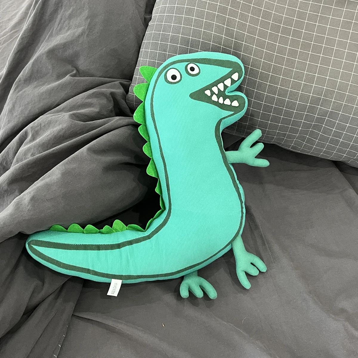 NEUE hochwertige weiche gefüllte doppelseitige Mr.Dinosaurier Plüschtiere Geburtstagsgeschenk für Kinder Schlafkissen Puppe Heimdekoration