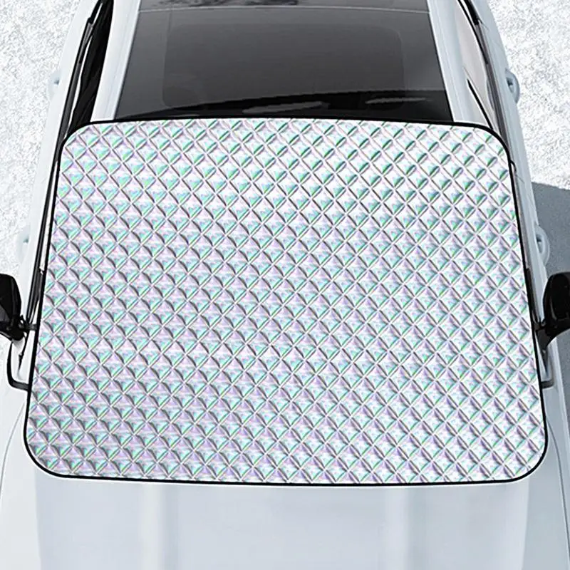 Windshield Frost Cover 4-Layer Automotive Window Sunshades Windproof Sunshade Cover Automotive Window Sunshades Car Cover Car