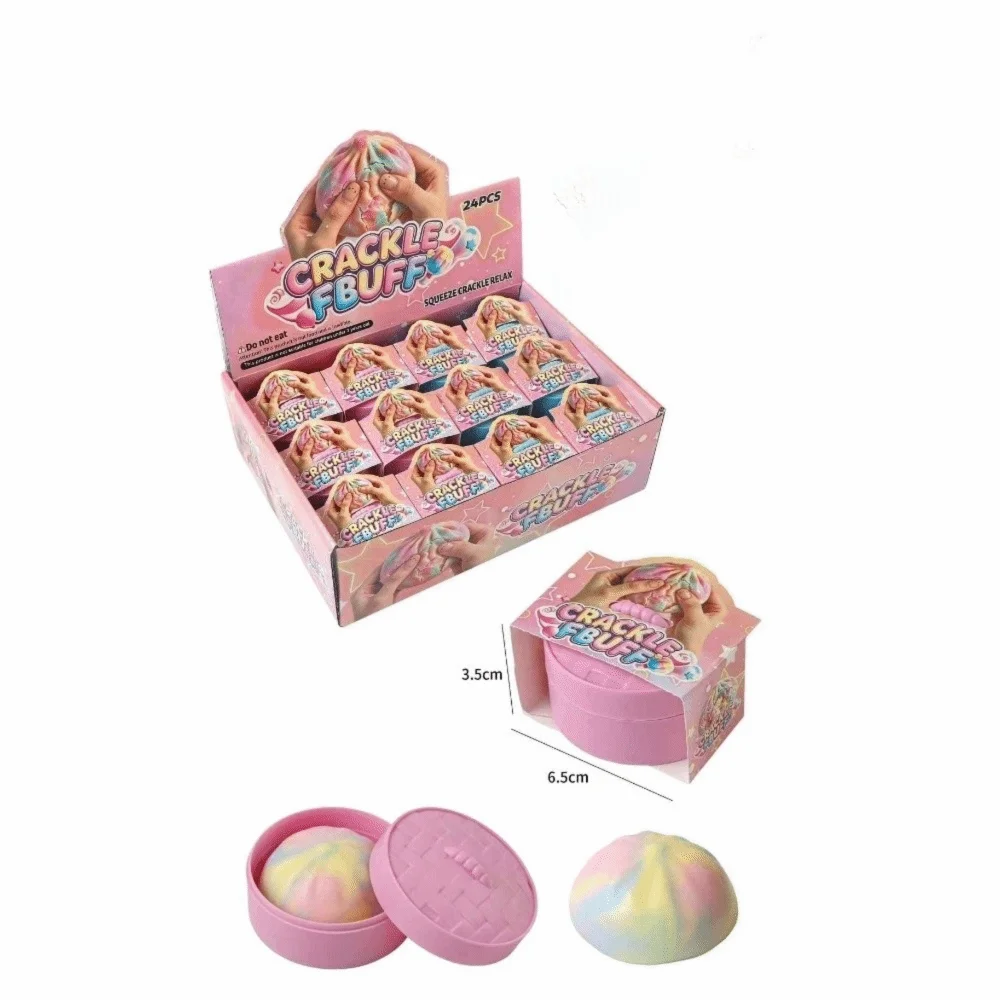 Crunchy Sound Crispy Squeeze Toys Wax Skin Colorful Sensory Fidget Toy Rainbow Candy Handmade Wax Coating Stress Relief Toys
