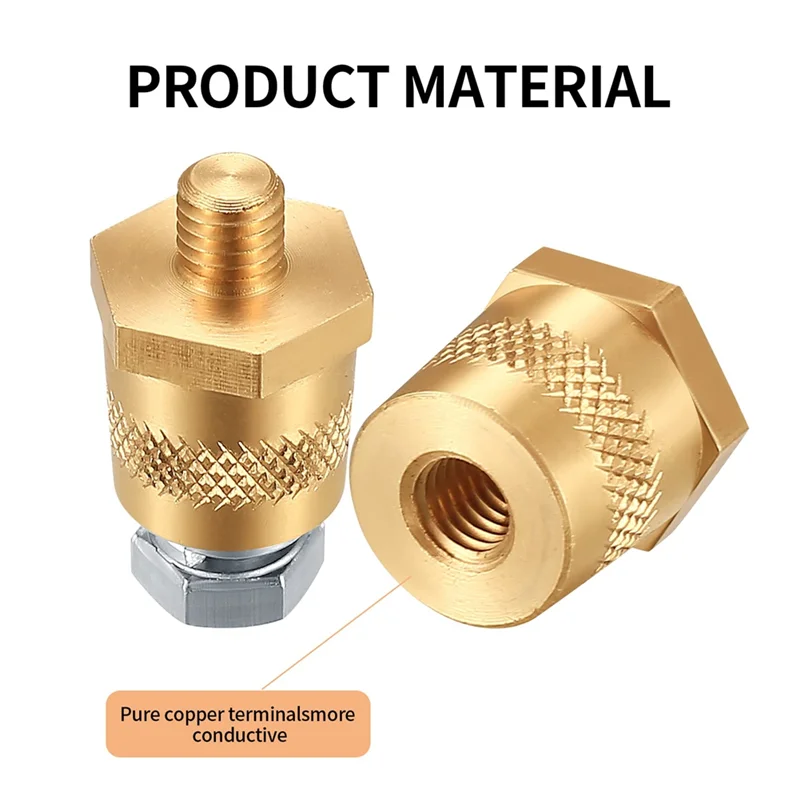 Battery Terminal Connectors,Battery Post Terminals,For M8 Top or Side Terminal Charging Posts,Battery Cable Terminals Vogue