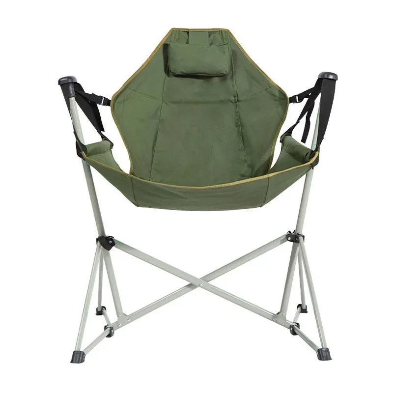 

Outdoor Folding Chair Backrest Rocking Camping Portable Beach Leisure Fishing Adult Child Swing Rocking Chair