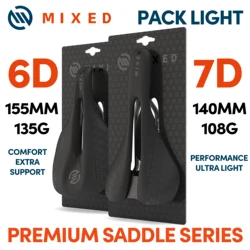 MISTURADO-Full Carbon Fiber Saddle Pack, Ultra Light Weight Almofada, bicicleta de montanha, Road Bike Parts, 5D, 6D, 7D, 143mm, 155mm